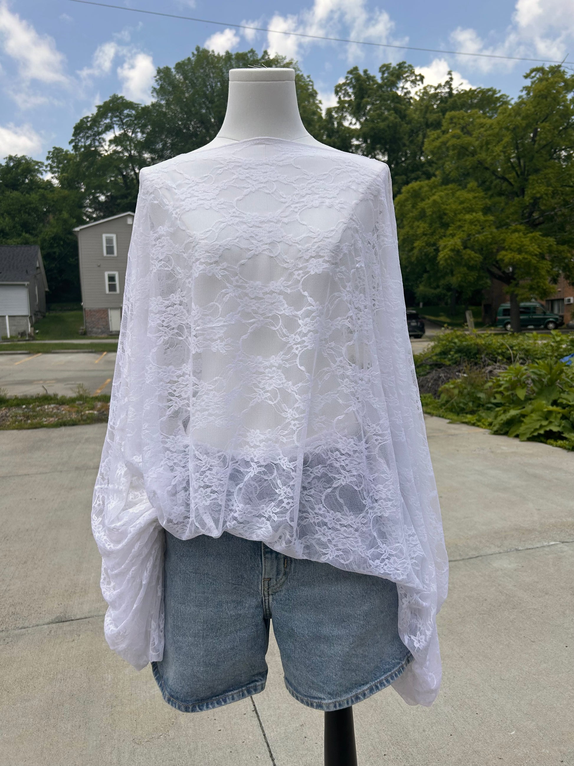The Sylvia Top - White Lace