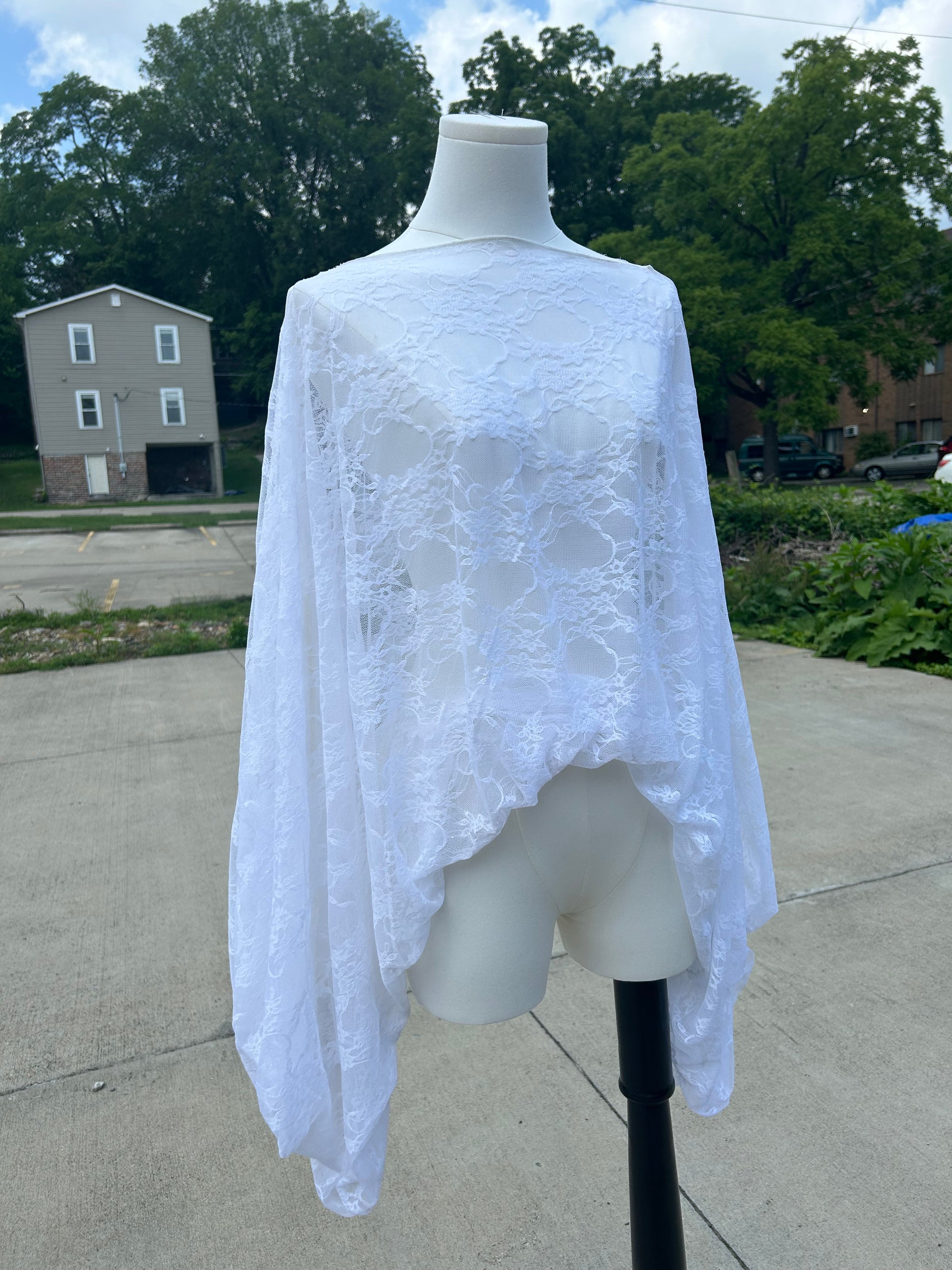 The Sylvia Top - White Lace