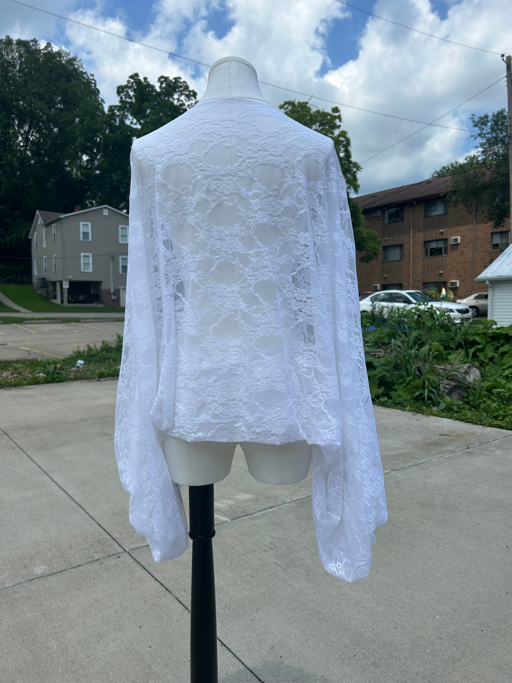 The Sylvia Top - White Lace