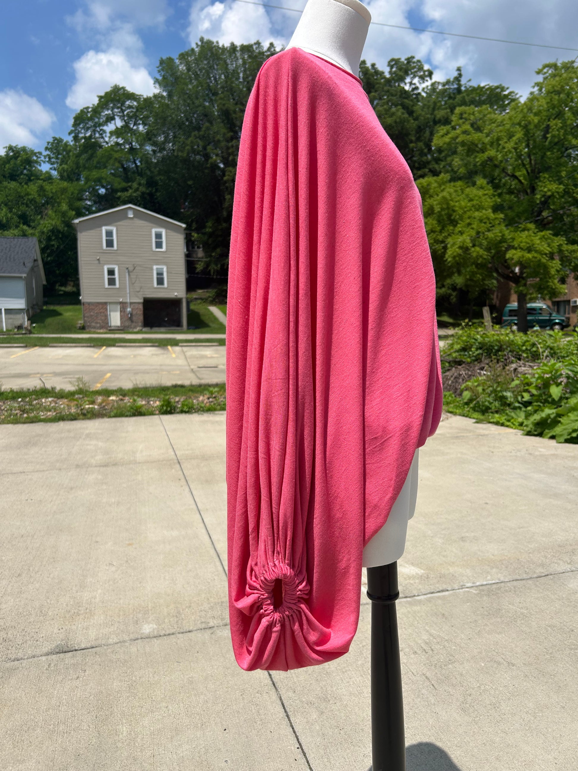 The Sylvia Top - Pink Jersey Knit