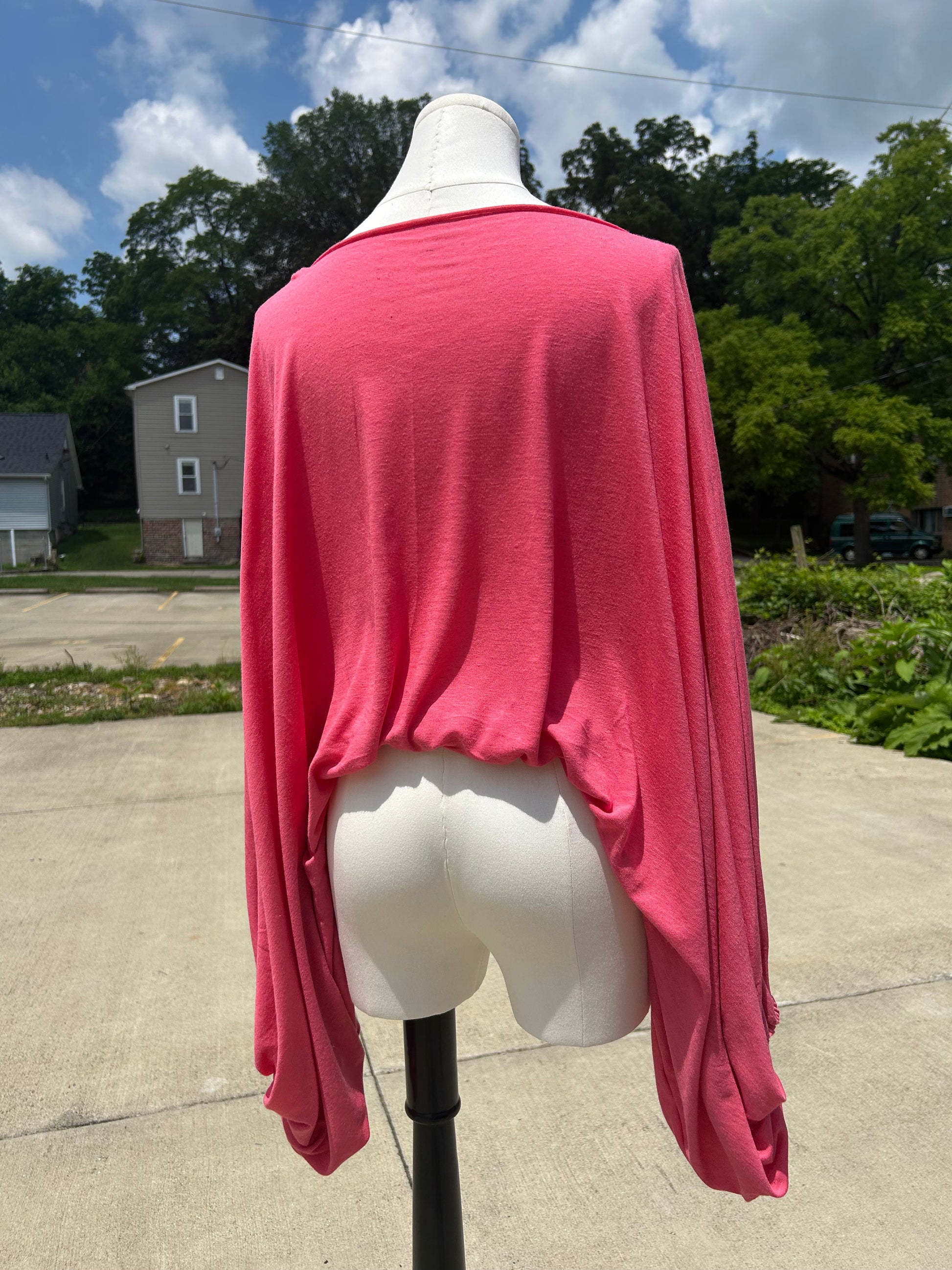 The Sylvia Top - Pink Jersey Knit