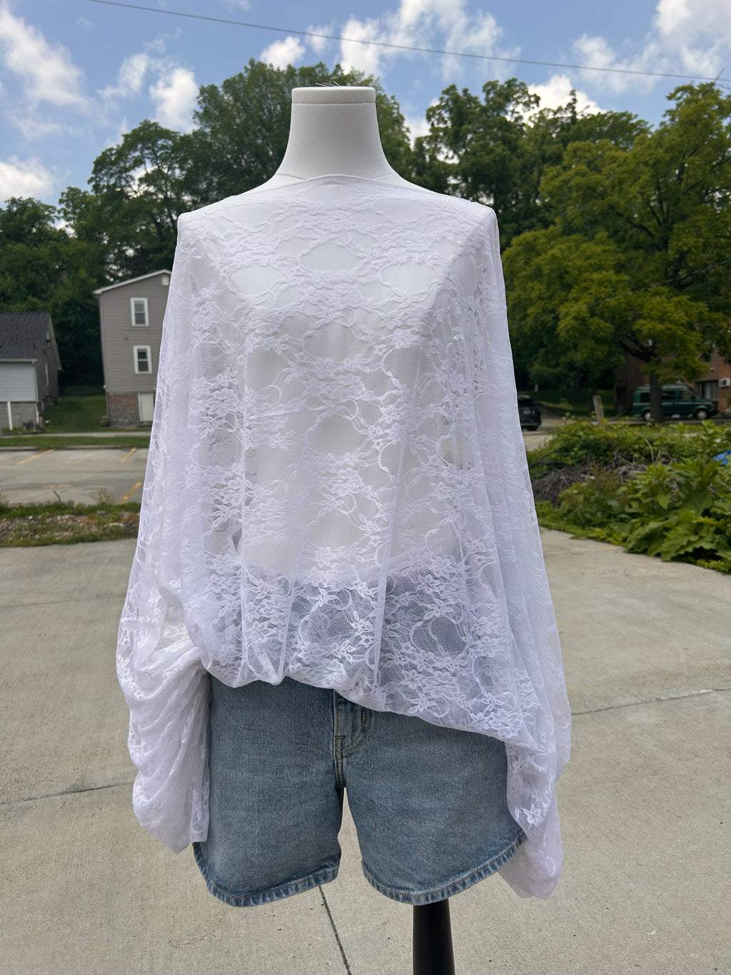 The Sylvia Top - White Lace