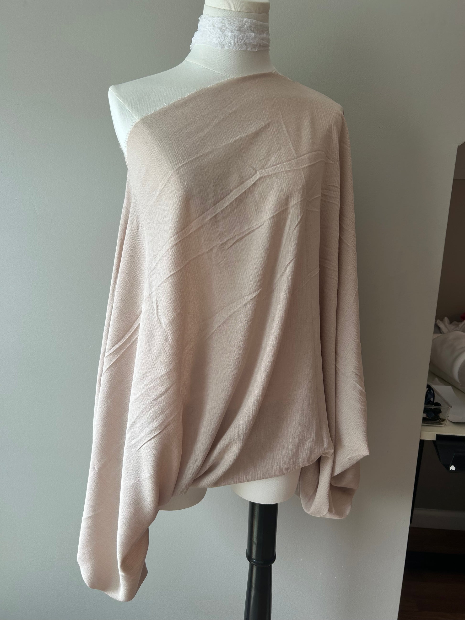 The Sylvia Top - tattered beige